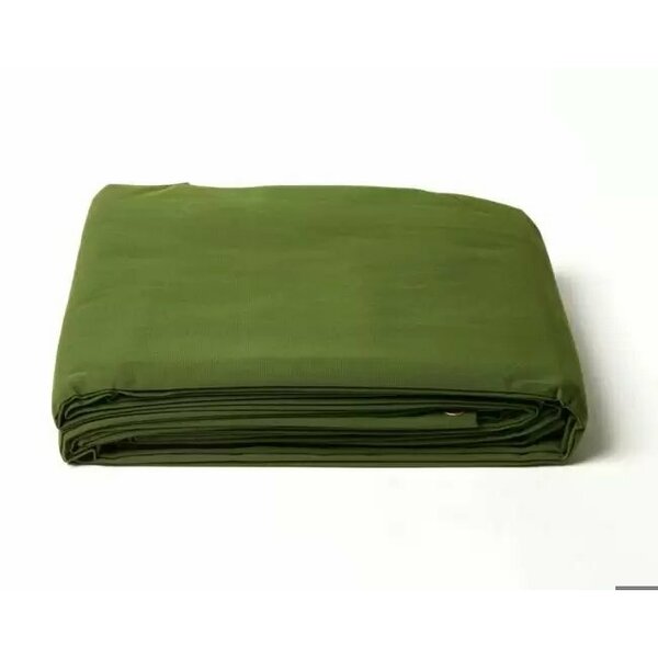 Tarps Now 8 ft x 10 ft Heavy Duty 20 Mil Tarp, Olive Green, Polyester / Canvas FSPCGN-0810